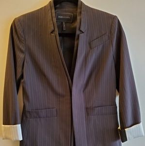 BCBG womens black blazer suit jacket size xxs